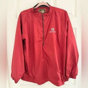 Bandon Dunes Golf Resort maroon Forrester's pullover jacket 1/4 Zip. Large